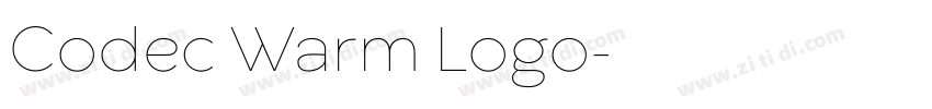 Codec Warm Logo字体转换